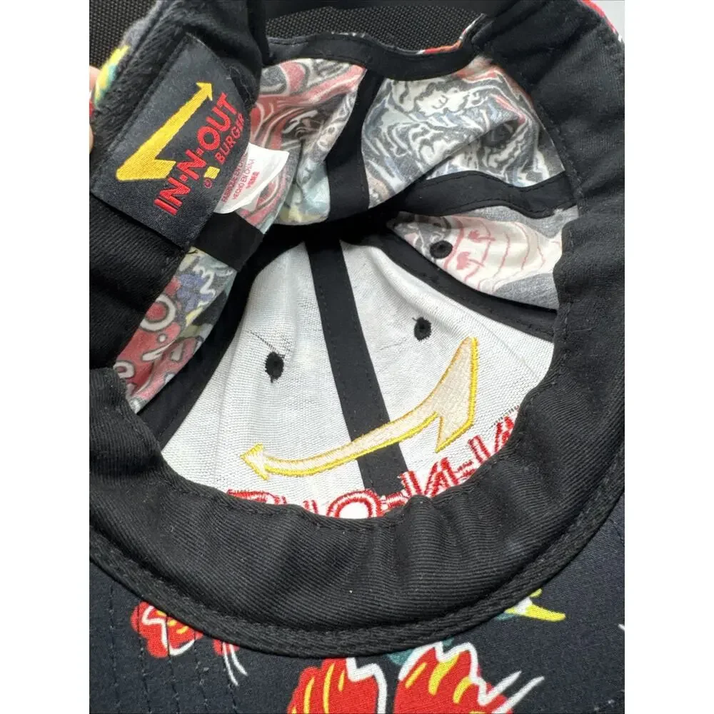 In & Out Burger Vintage Hawaiian Hat Cap - American Fast Food In And Out Burger